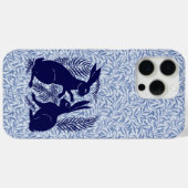 アールヌーボー・ウサギ・ド・モーガン・モリス・ペア Case-Mate iPhoneケース (裏面 (横))