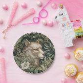 アールヌーボー・ウルフ葉・イン・ズ ペーパープレート (パーティー)