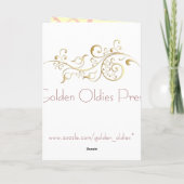 アールヌーボー・エンジェル・グリーティング・カード カード (裏面)