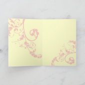 アールヌーボー・エンジェル・グリーティング・カード カード (内部)