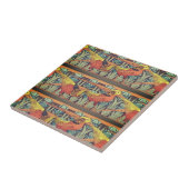 アールヌーボー・オイゾー・ジュー・ド・フォン・セラミックタイル タイル (側面)