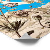 アールヌーボー・ガール・オン・クレセント・ムーン・バイ・ア・セダー ポスター (角)