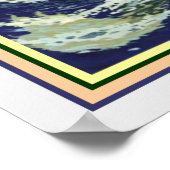 アールヌーボー「ガール&シーヘビ」 16x20 ポスター (角)