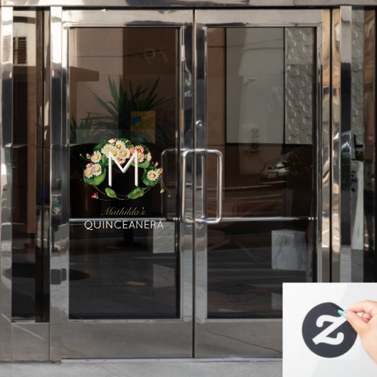 アールヌーボー クイーンセネラ デイジー モノグラム 15歳 ウィンドウサイン (オフィスドア)