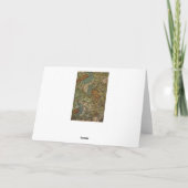 アールヌーボー・クジャック・フラワー・ジャカード カード (裏面)