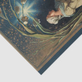 アールヌーボー・クリスマスカロラーとケルブ 薄葉紙 (詳細)