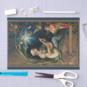 アールヌーボー・クリスマスカロラーとケルブ 薄葉紙 (クラフト)