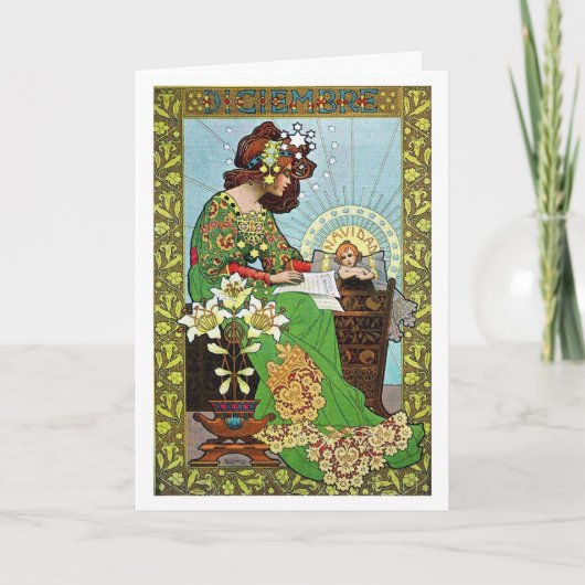 アールヌーボー・クリスマス シーズンカード (正面)