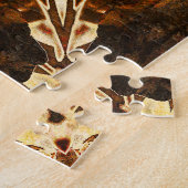 アールヌーボー：ゴールデンブラウンヴィンテージ ジグソーパズル (側面)