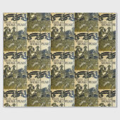 アールヌーボー・シェイクスピアの本の表紙 ラッピングペーパー (フラット)