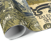 アールヌーボー・シェイクスピアの本の表紙 ラッピングペーパー (ロールコーナー)