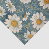 アールヌーボー シャスタ デイジー - 10ポンド, 17"x23" 薄葉紙 (詳細)