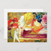 アールヌーボー シーズンポストカード (正面/裏面)