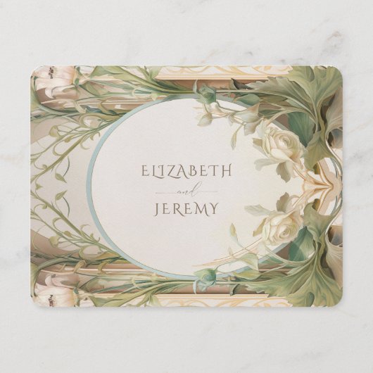 アールヌーボー・スプレンダー結婚：の情報 エンクロージャーカード (裏面)