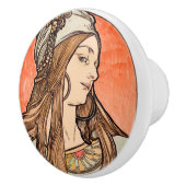 アールヌーボー セラミックノブ (右)