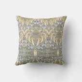 アールヌーボー・ソロモンの花柄 クッション (裏面)