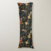 アールヌーボー、ダマスクのパターオーガニックン、曲線 ボディピロー (正面縦)