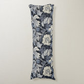 アールヌーボー、ダマスクのパターオーガニックン、曲線 ボディピロー (正面縦)