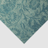 アールヌーボー,ティール（緑がかった色），ウィリアム・モリススタイル,フローラ，シック 薄葉紙 (詳細)