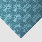 アールヌーボー,ティール(緑がかった色),金属,アートデコ,ファンパターン,ch 薄葉紙 (詳細)