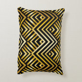 アールヌーボー，デコ，金ゴールド，黒，シック，エレガント,ヴィンテージ,c アクセントクッション (裏面(縦))