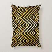 アールヌーボー，デコ，金ゴールド，黒，シック，エレガント,ヴィンテージ,c アクセントクッション (正面(垂直))