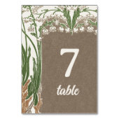 アールヌーボー デリケート スノードロップス テーブルナンバー (正面)