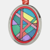 アールヌーボー・トゥリサズ・ルーン・オブ・ディフェンス メタルオーナメント (左)