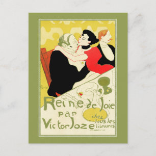 アールヌーボー：トゥールーズ・ロートレック – Reine de Joie ポストカード