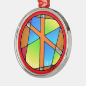 アールヌーボー・ナウディズ・ルーンの克服 メタルオーナメント (左)