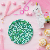 アールヌーボー・バードアンドザクロターコイズ ペーパープレート (パーティー)