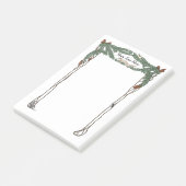 アールヌーボー·パイン·コーンズ·自然·テーマード·ポストIt ポストイット (アングル)