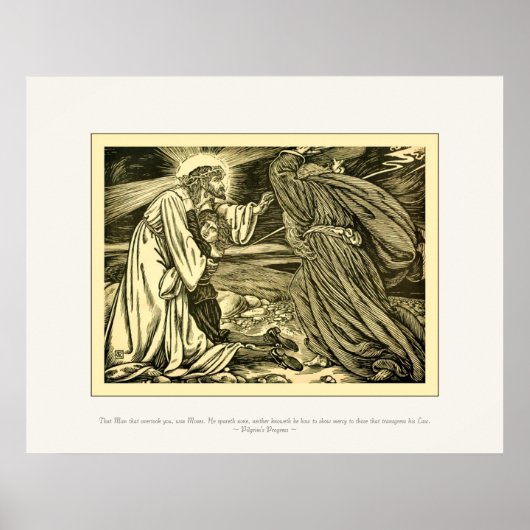 アールヌーボー・ピルグリムの進歩～ヴィンテージファインアート ポスター (正面)