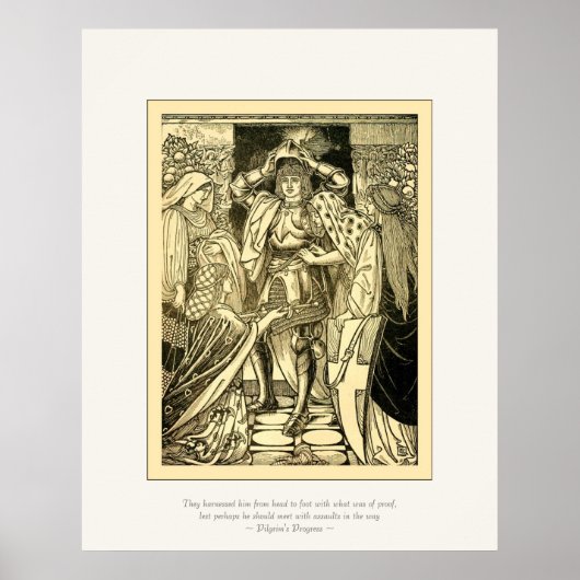 アールヌーボー・ピルグリムの進歩～ヴィンテージファインアート ポスター (正面)