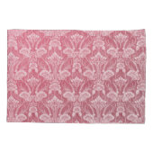 アールヌーボー,ピンク,フローラルパターン,メタリックシック,エール 枕カバー (裏面)