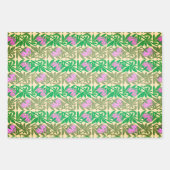 アールヌーボー・ピンク・ユリダマスク ラッピングペーパーシート (正面2)