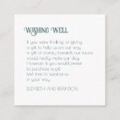 アールヌーボー・ピンク・結婚バタフライの願い事 エンクロージャーカード (正面)