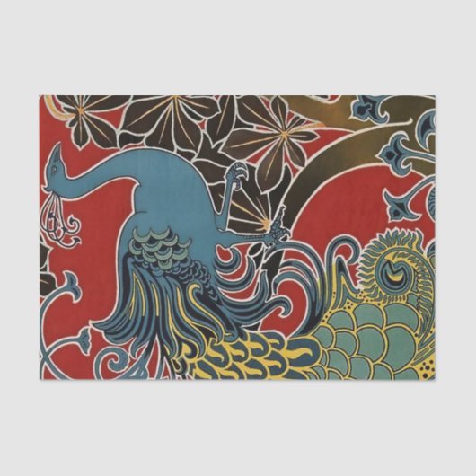 「アールヌーボー・ピーコック」ジスベルト・コンバズ著 薄葉紙 (正面)