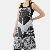 アールヌーボー:フローラバードイラストレーション エプロン (インサイチュ)