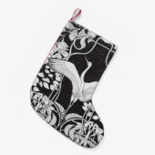 アールヌーボー:フローラバードイラストレーション スモールクリスマスストッキング (正面 (吊り時))