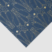 アールヌーボー。ブルー. 薄葉紙 (詳細)