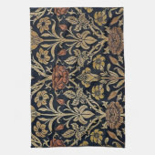 アールヌーボー，ベルエポックパターン，ヴィンテージ，シック，ウィル キッチンタオル (縦)