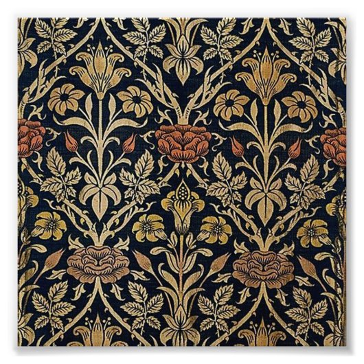 アールヌーボー，ベルエポックパターン，ヴィンテージ，シック，ウィル フォトプリント            (正面)