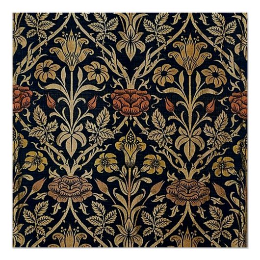 アールヌーボー,ベルエポックパターン,ヴィンテージ,シック,ウィル ポスター (正面)