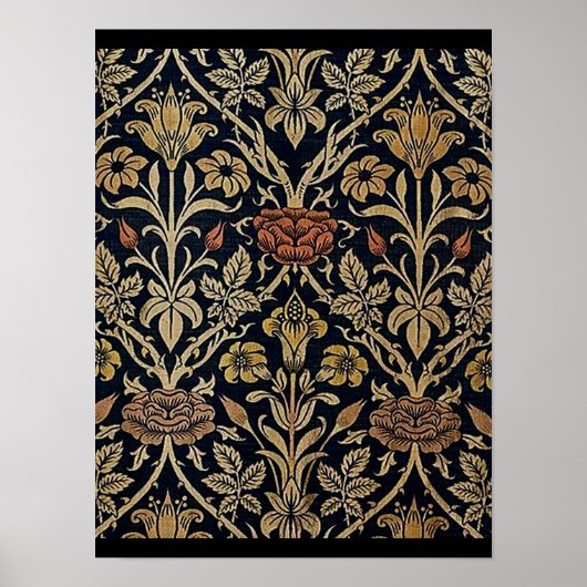 アールヌーボー,ベルエポックパターン,ヴィンテージ,シック,ウィル ポスター (正面)