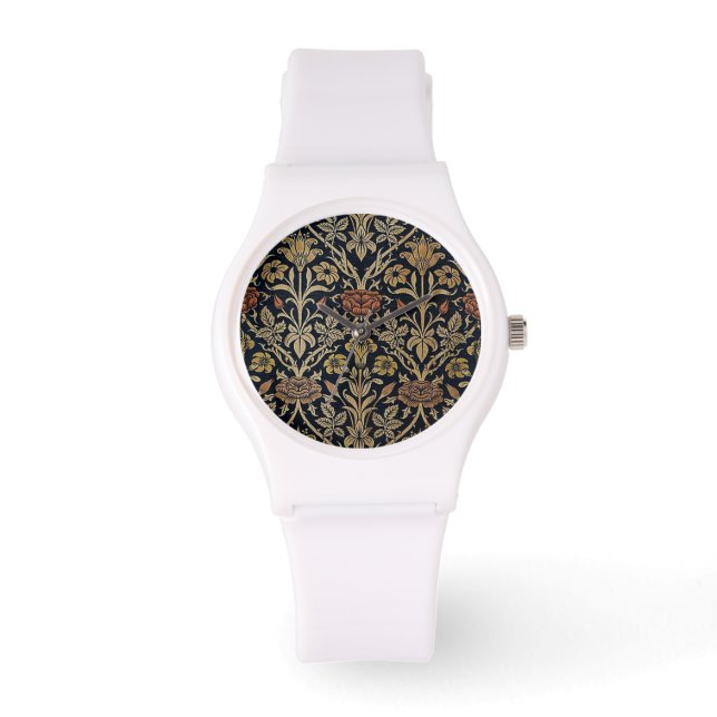 アールヌーボー，ベルエポックパターン，ヴィンテージ，シック，ウィル 腕時計 (正面)