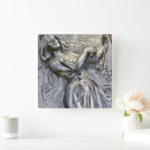 アールヌーボー，ベルエポック，ヴィンテージ,エレガントシック， c スクエア壁時計 (ホーム)