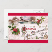 アールヌーボー・ホリーさんとのクリスマスの挨拶 シーズンポストカード (正面/裏面)