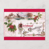 アールヌーボー・ホリーさんとのクリスマスの挨拶 シーズンポストカード (正面)