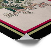 アールヌーボー「ポピー」プリント ポスター (角)